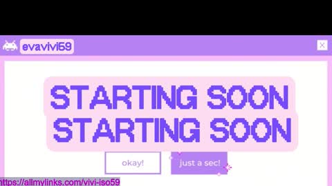 Snapshot of evavivi59 chatting on October 20, 12:47 am Vivi online show from October 20, 12:47 am