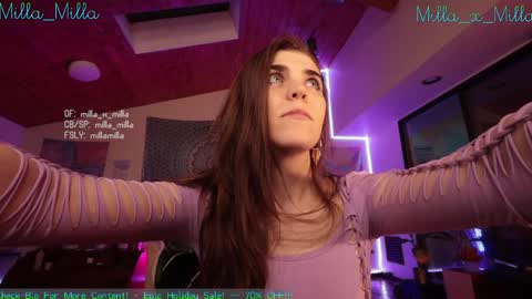 Snapshot of milla_milla chatting on December 24, 4:55 am milla_milla online show from December 24, 4:55 am