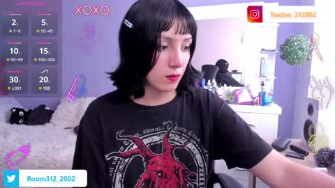 Snapshot of room312_ chatting on January 4, 6:19 pm Twelve 3 Inst Twelve 312002 Twitter Room312 2002 online show from January 4, 6:19 pm