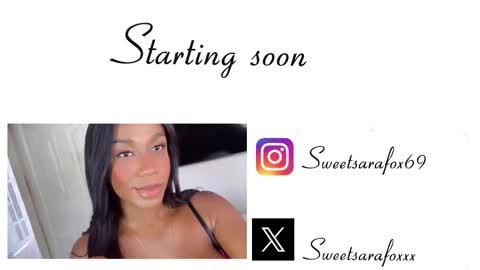Snapshot of sweetsarafoxxx chatting on October 13, 3:56 pm Sara Sofia Libra online show from October 13, 3:56 pm
